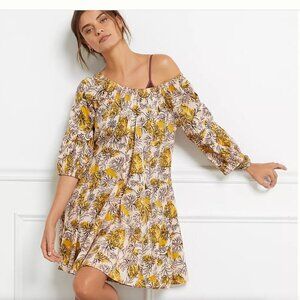 Anthropologie Daily Practice Mollie Tunic Dress Floral Size XL